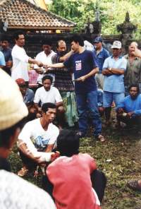 Kurz vor Beginn des Kampfes