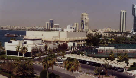 Blick auf Qatar und die Doha-Bay